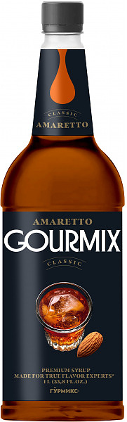 Сироп Gourmix 10416332 Амаретто 1 л (бутылка ПЭТ)