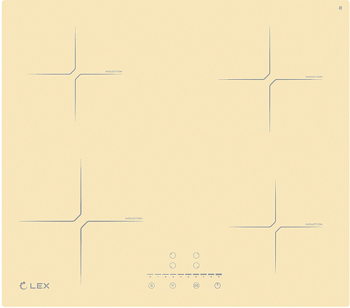 Панель варочная Lex EVI 640-2 слоновая кость