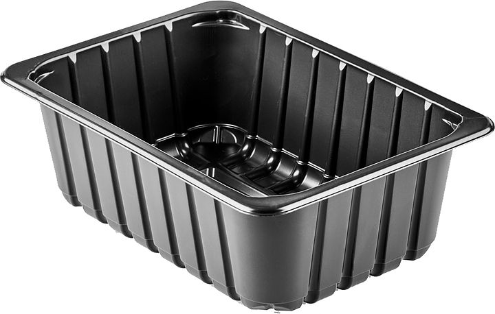 Лоток для запайщика Георг Полимер ППf MAP 210х148х70 ЕС черный (390 шт/кор)