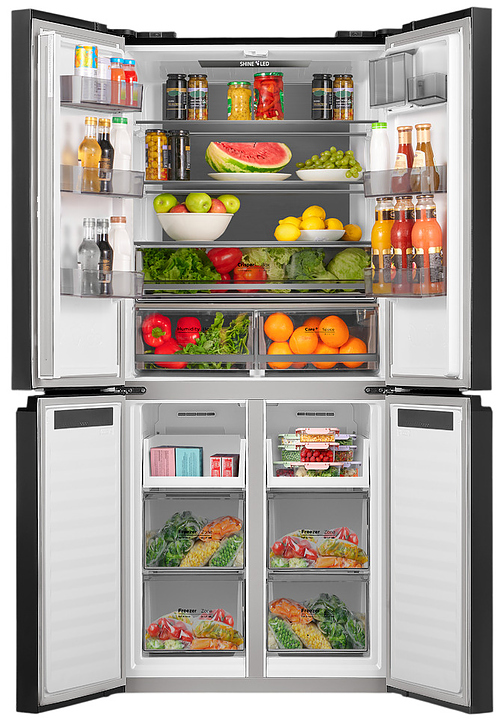 Холодильник Maunfeld Cross Door KITFit NO FROST MFF192NFSB01 518 л 833х640х1910 мм черный