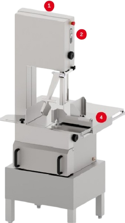 Пила для резки мяса Apach ASWX155A 1ф