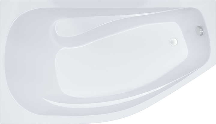 Ванна Triton Скарлет 167х96 см, акрил, правая