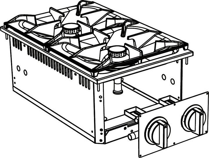 Плита газовая встраиваемая Apach SLDIG7RG4
