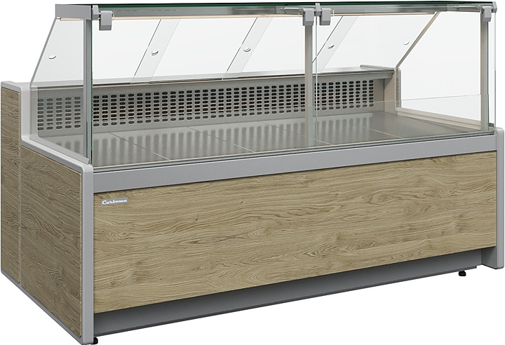 Витрина холодильная Carboma Gelios GC111 SM 3,75-1 1010 (статика, газлифт, без боковин)