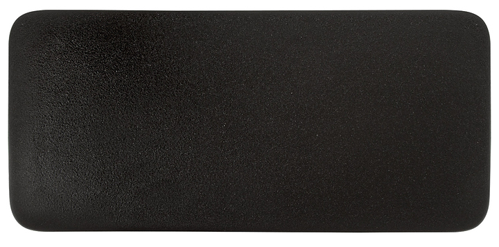 Блюдо прямоугольное Китай Corone Bushido 24080 12" 310х140х13 мм, черный