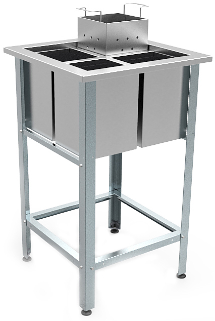 Ванна моечная для яиц КОБОР ВМЯ/1-70/70/430