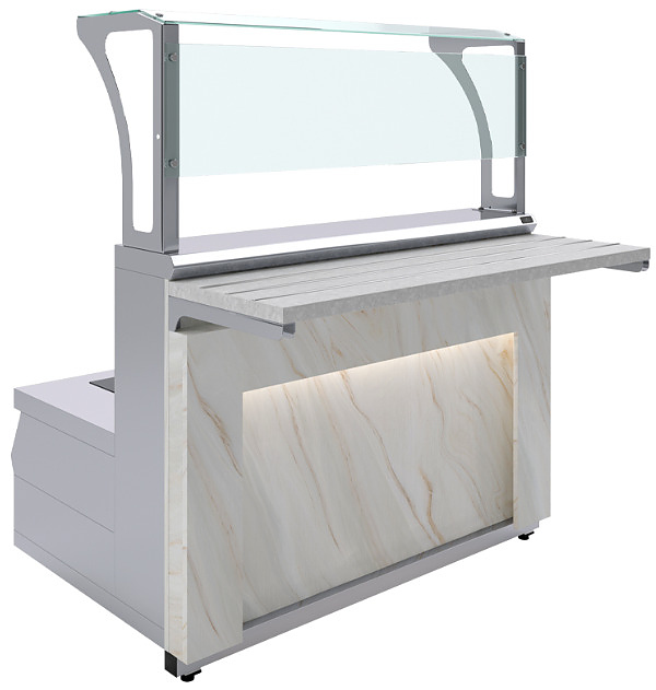 Мармит первых блюд 2-конфорочный индукционный Luxstahl МПИ (С)-1200 Premium Portal (Портал)