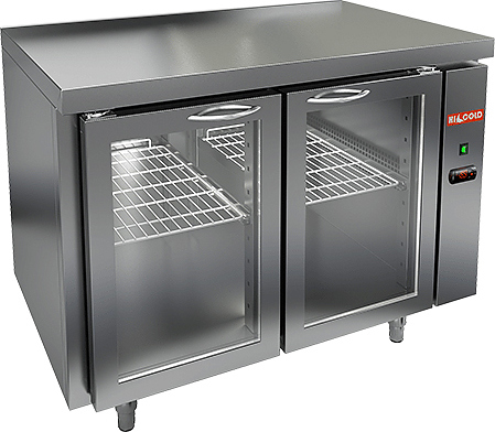 Стол холодильный HICOLD GNG 11/HT P O без борта (выносной агрегат)