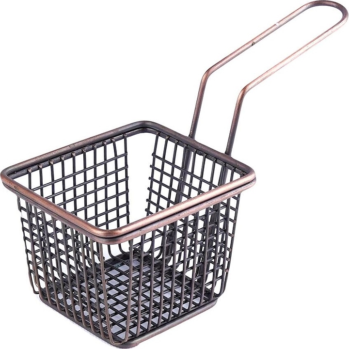 Корзинка для подачи P.L. Proff Cuisine 73038029 / SG-95350 (A) Antique Copper 10х10 см h=9 см (нерж. сталь)