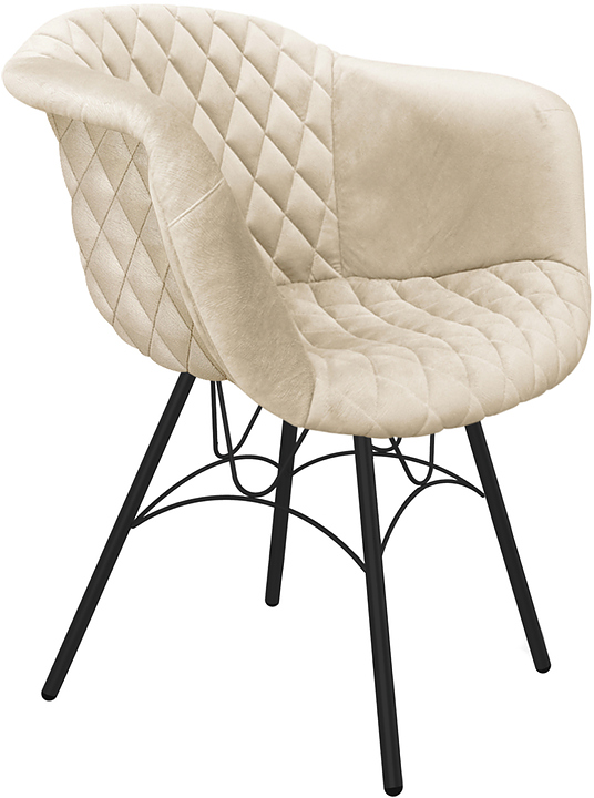 Стул Sheffilton SHT-ST31-C4/S100 кремовый / черный муар