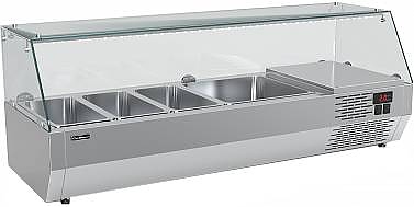 Витрина холодильная Carboma IDO A40 SM 1,2-G (3 GN1/3+1 GN1/2) с колпаком
