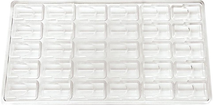 Форма для шоколада P.L. Proff Cuisine 73038021 "Прямоугольник двойной" 30 ячеек