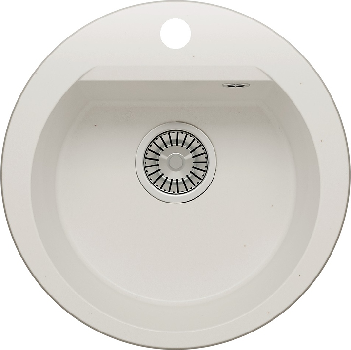 Мойка кухонная Polygran Atol-460 белый хлопок