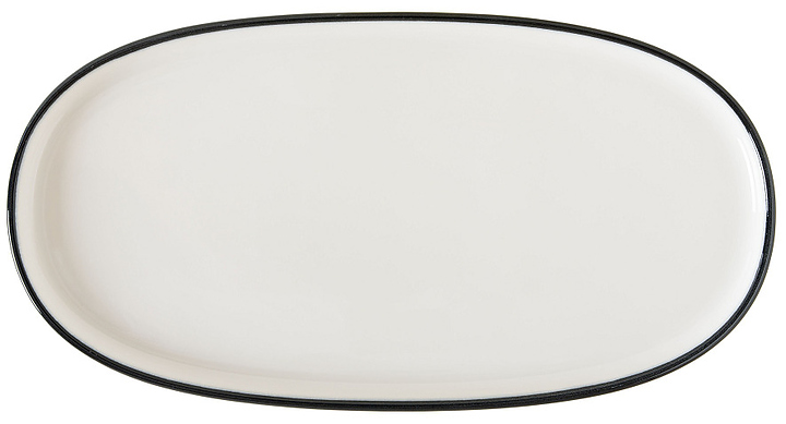 Блюдо для подачи Bonna Линеа Черный Хюгге 77994 300х155 мм