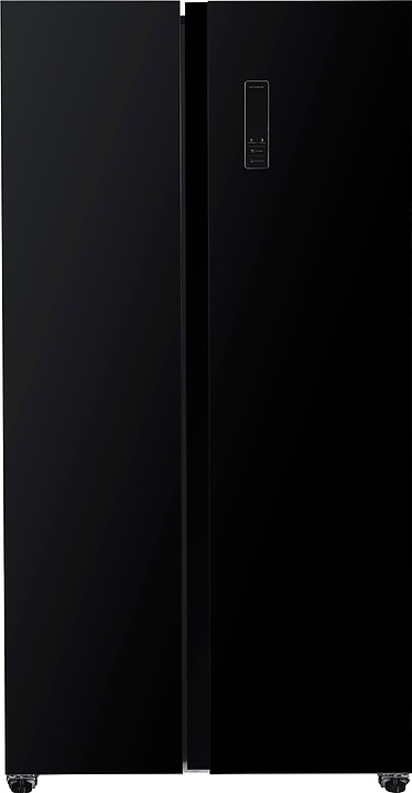 Холодильник Kraft KF-MS5701BI черное стекло