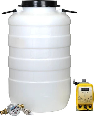 Комплекс дозирования SpaceAqua Dose 603-IMP, емкость 50 л, счетчик Dn15