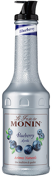 Основа для напитков (пюре) Monin 77298 Черника 1 л (бутылка с дозатором)