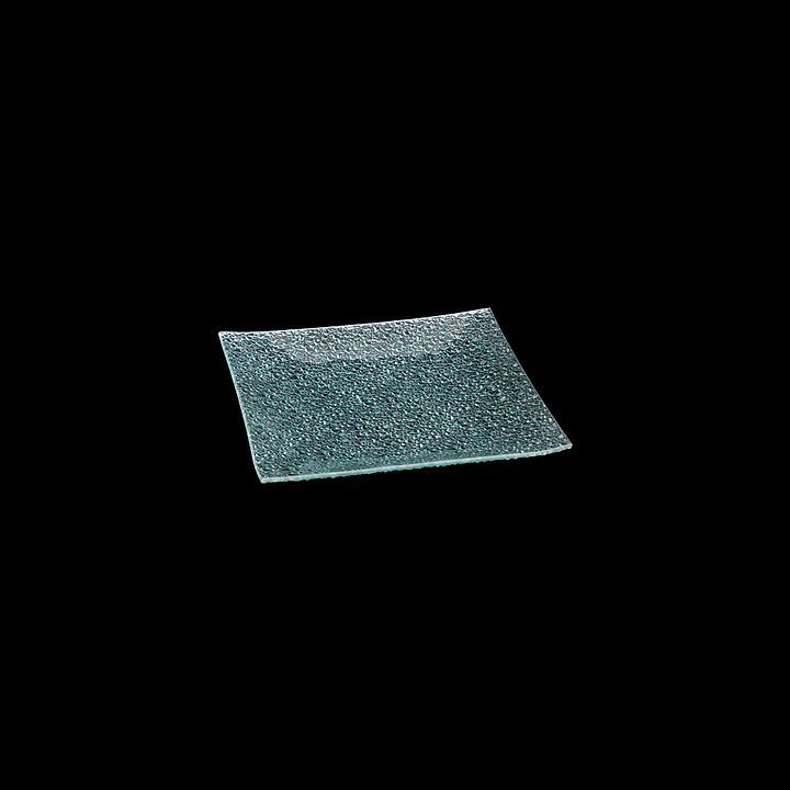 Тарелка Corone Aqua 8" 20х20 см (стекло) квадратная