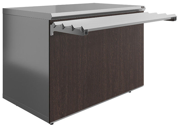 Прилавок нейтральный Luxstahl ПН-1200 Premium Classic (нерж.)