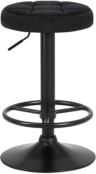 Табурет барный DOBRIN 5008-LM-N BRUNO BLACK (черный велюр) 2 шт.