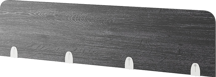 Верхний экран-перегородка КОБОР EV-160 white/glazed (ЛДСП)