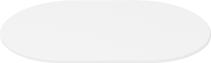 Столешница Sheffilton SHT-TT 120-80 (МДФ) овальная белоснежная шагрень