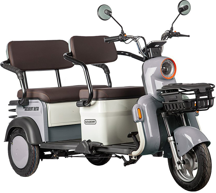 Трицикл Rutrike Gelbert Beta серо-белый