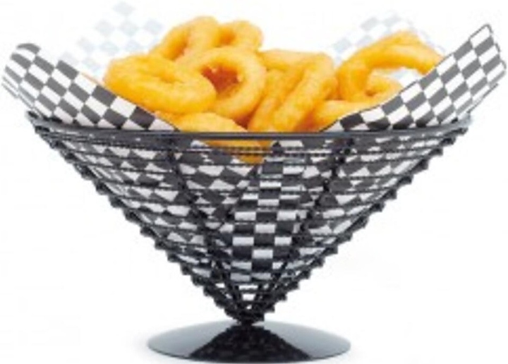 Корзинка для подачи P.L. Proff Cuisine 161.36 Конус d=23 см h=12,5 см (металл) черная