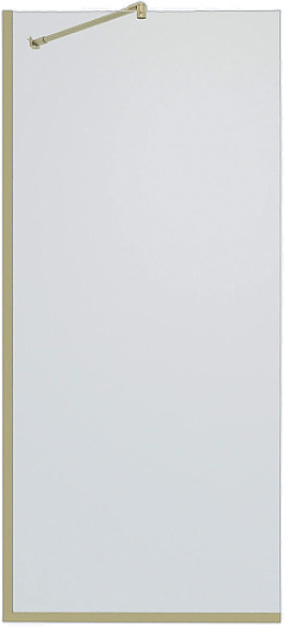Душевая перегородка TIMO TP-890/17C-8 89х195 см, неподвижная, стекло прозрачное, профиль золото