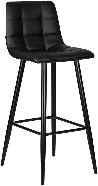 Стул барный DOBRIN 8078-LML-N NICOLE (черная экокожа) 2 шт.