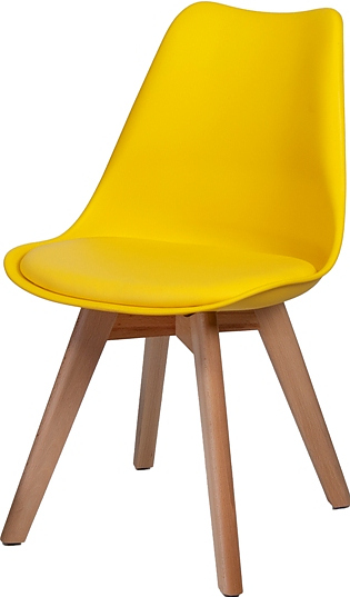 Стул BentWood Eames W желтый
