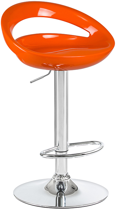 Стул барный DOBRIN 1010-LM-N DISCO (оранжевый, хром) 2 шт.