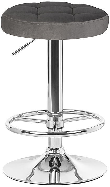 Табурет барный DOBRIN 5008-LM-N BRUNO (серый велюр) 2 шт.