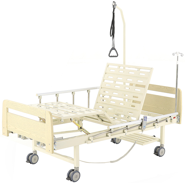 Кровать медицинская электрическая Med-Mos DB-7 (ЛДСП светлое дерево) с РУ