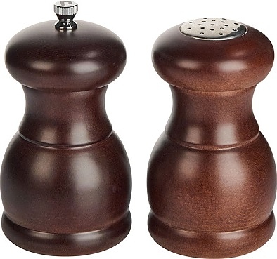 Набор для специй TAL 53/53ST мельница + солонка, 110х56х117 мм, дерево / металлический измельчитель, темное дерево