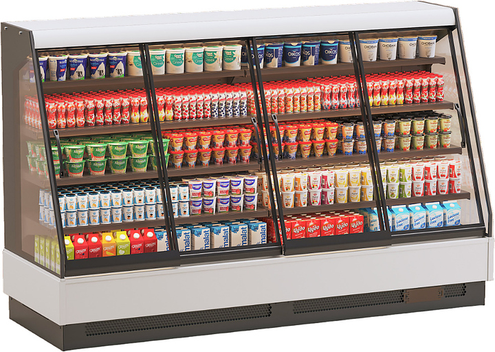 Горка холодильная MAGMA Cuba H-1600 Compact DG торцевая