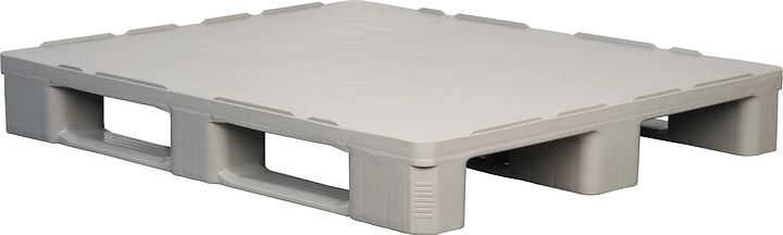 Паллет гигиенический ТАРА.РУ IR 1210-3R-G 1200х1000х160 мм (cплошной на 3 полозьях) серый