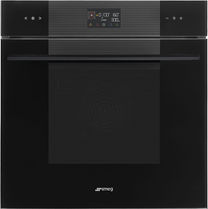 Духовой шкаф комбинированный с микроволнами SMEG SO6102M2B3 Deep Black черное стекло