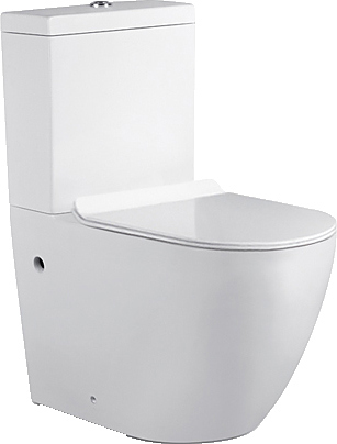 Унитаз напольный с бачком TIMO RIMLESS KULO ТК-401, санфаянс