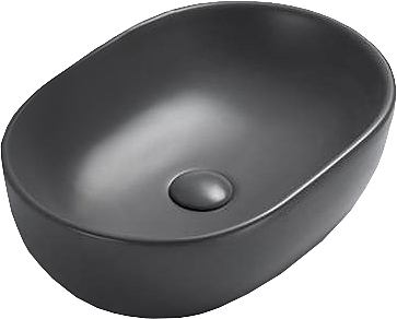 Раковина накладная TIMO KULO ТК-405 MB 60х42х14 см, керамика