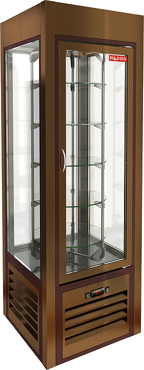 Витрина кондитерская HICOLD VRC 350 R Sh Bronze FR