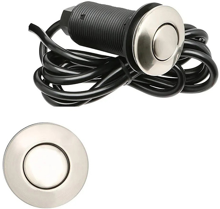 Кнопка пневматического управления In Sink Erator Air Switch 76615 (нержавеющая сталь)