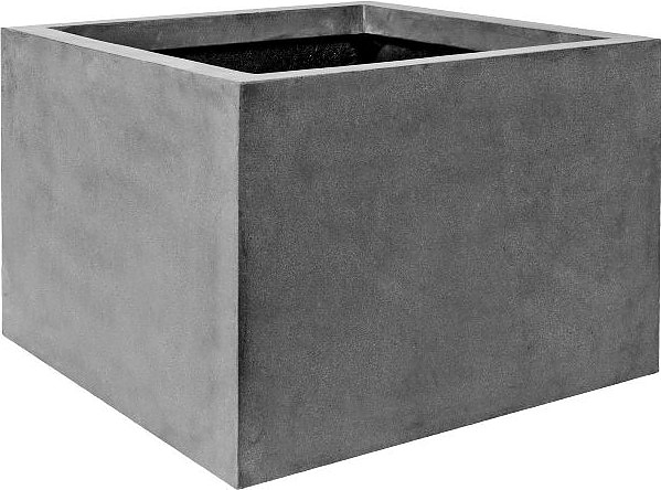 Кашпо Pottery Pots Jumbo middle high (140х82х140 см) серое матовое