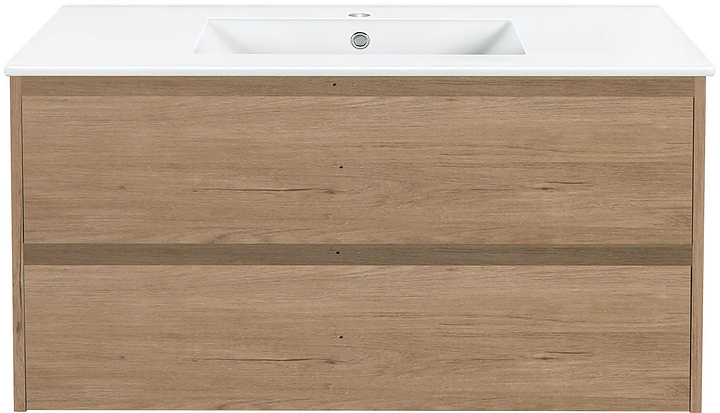 Тумба под раковину Vincea Gio 1000 N.Oak 100,6х46 см, подвесная, натуральный дуб