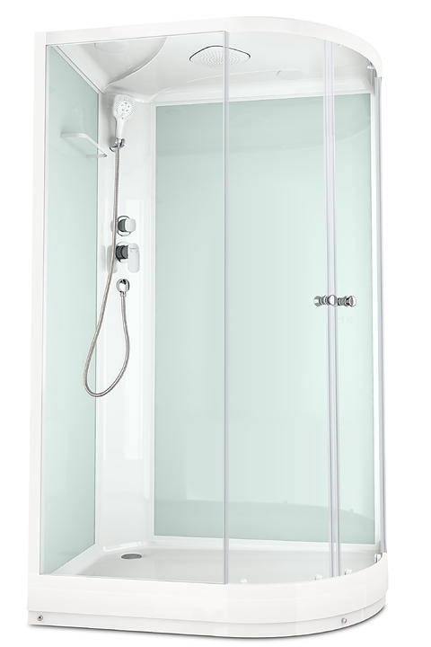 Душевая кабина Domani-Spa Delight 128 L DS01D128LLWCl00 120х80 см