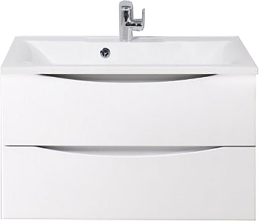 Тумба под раковину BelBagno MARINO-800-2C-SO-BL-P, белый глянцевый