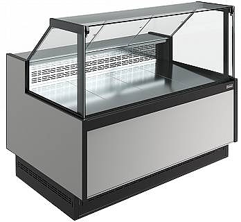Витрина холодильная Carboma Bavaria 4 GC110 SM 1,5-1 версия 2.0 9006-9005 (без боковин)