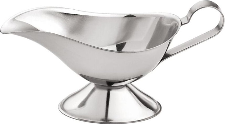 Соусник P.L. Proff Cuisine GB03 65 мл овальный на подставке с ручкой (нерж. сталь)