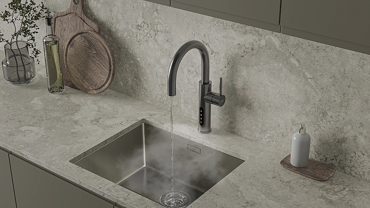 Система мгновенного кипячения воды 5 в 1 ArtisanTech Aquahot Aspen GM (вороненая сталь)