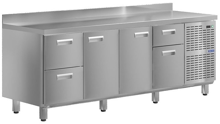 Стол холодильный KAYMAN КСХ-2114/60 (2 двери, 4 ящика)